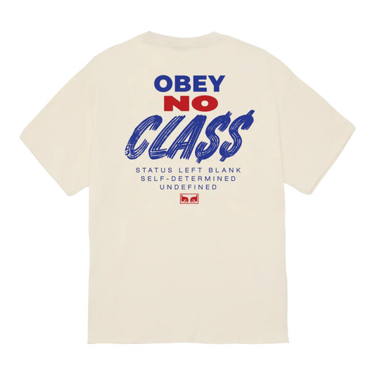 T-Shirt Obey Class Dropout Tee - Cream - T-Shirt di Obey | Francis Concept