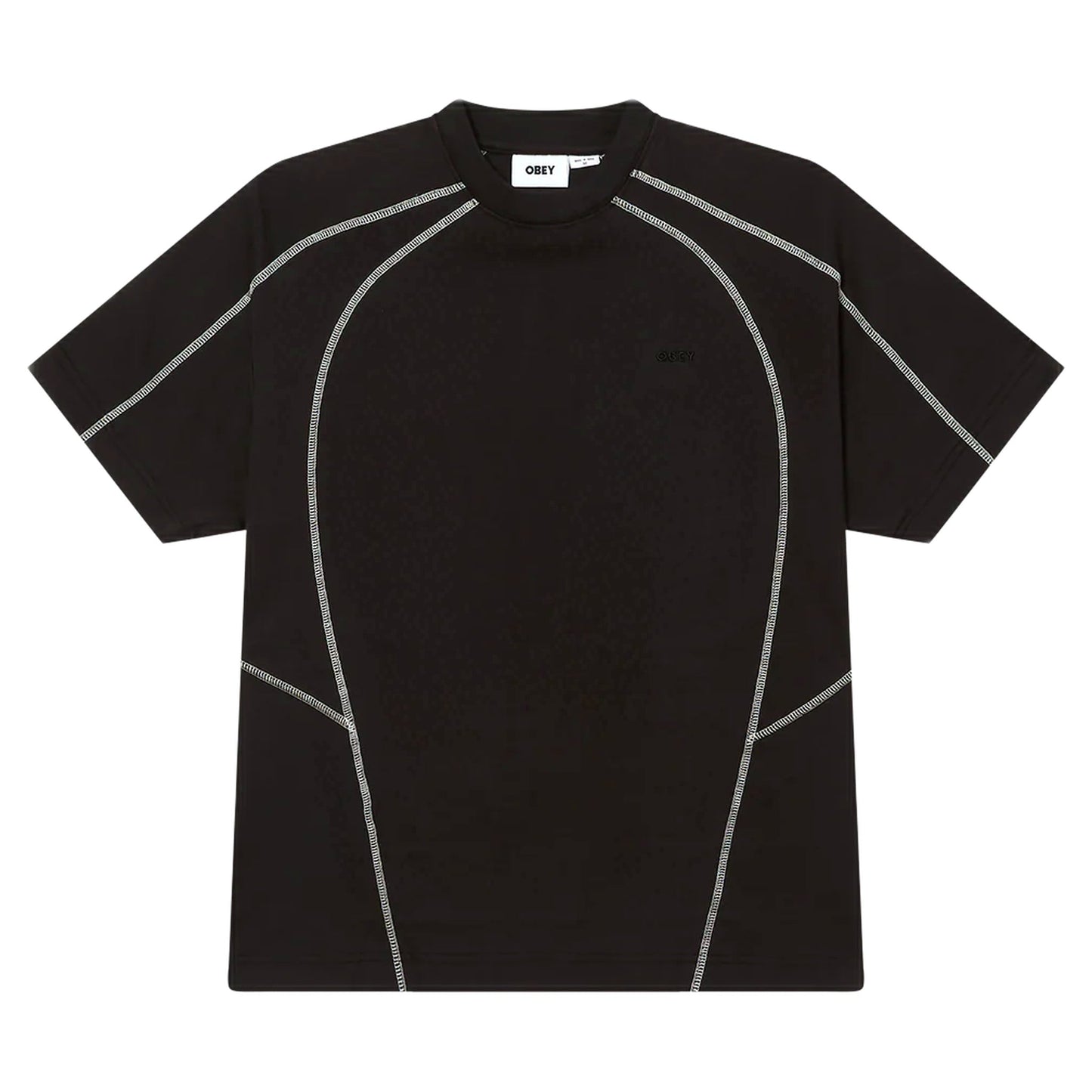 T-Shirt Obey Contrast Stitch Tee - Digital Black-Francis Concept