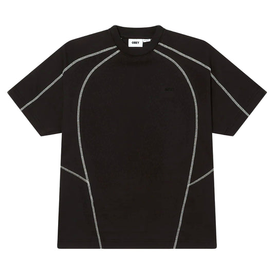 T-Shirt Obey Contrast Stitch Tee - Digital Black-Francis Concept