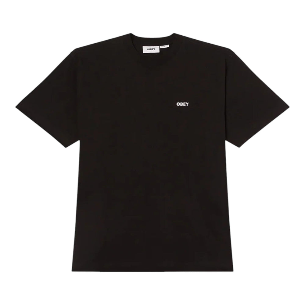 T-Shirt Obey Established Works Bold Tee SS - Black - T-Shirt di Obey | Francis Concept