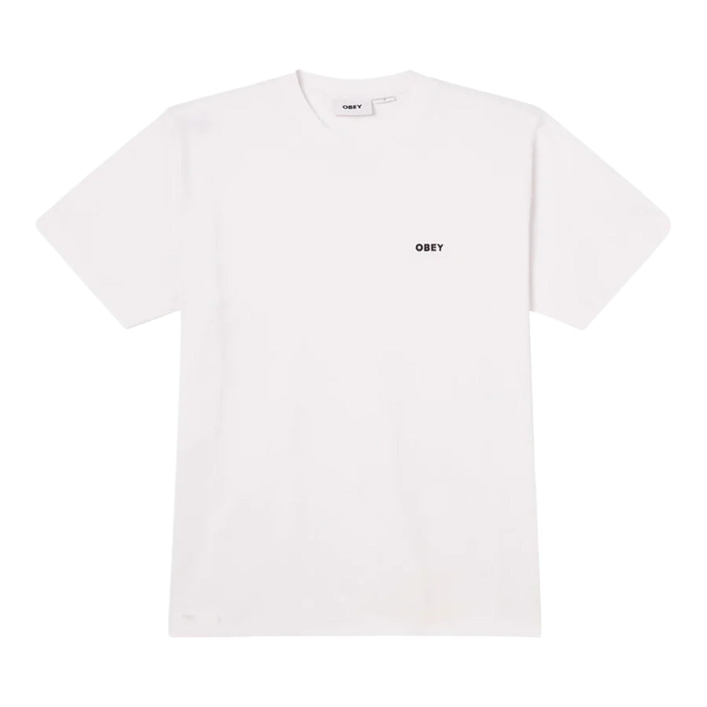 T-Shirt Obey Established Works Bold Tee - White - T-Shirt di Obey | Francis Concept