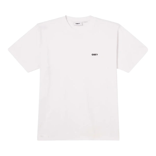 T-Shirt Obey Established Works Bold Tee - White - T-Shirt di Obey | Francis Concept