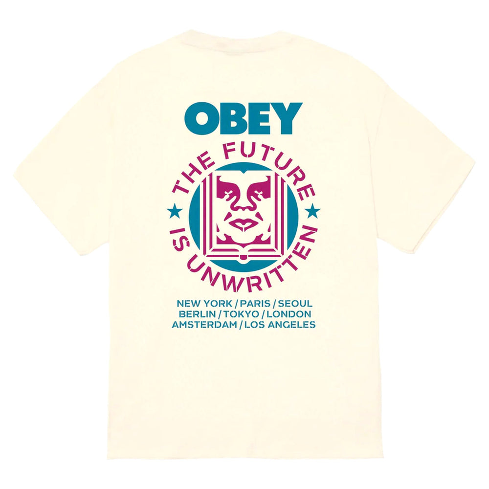 T-Shirt Obey Future Unwritten Tee - Cream-Francis Concept