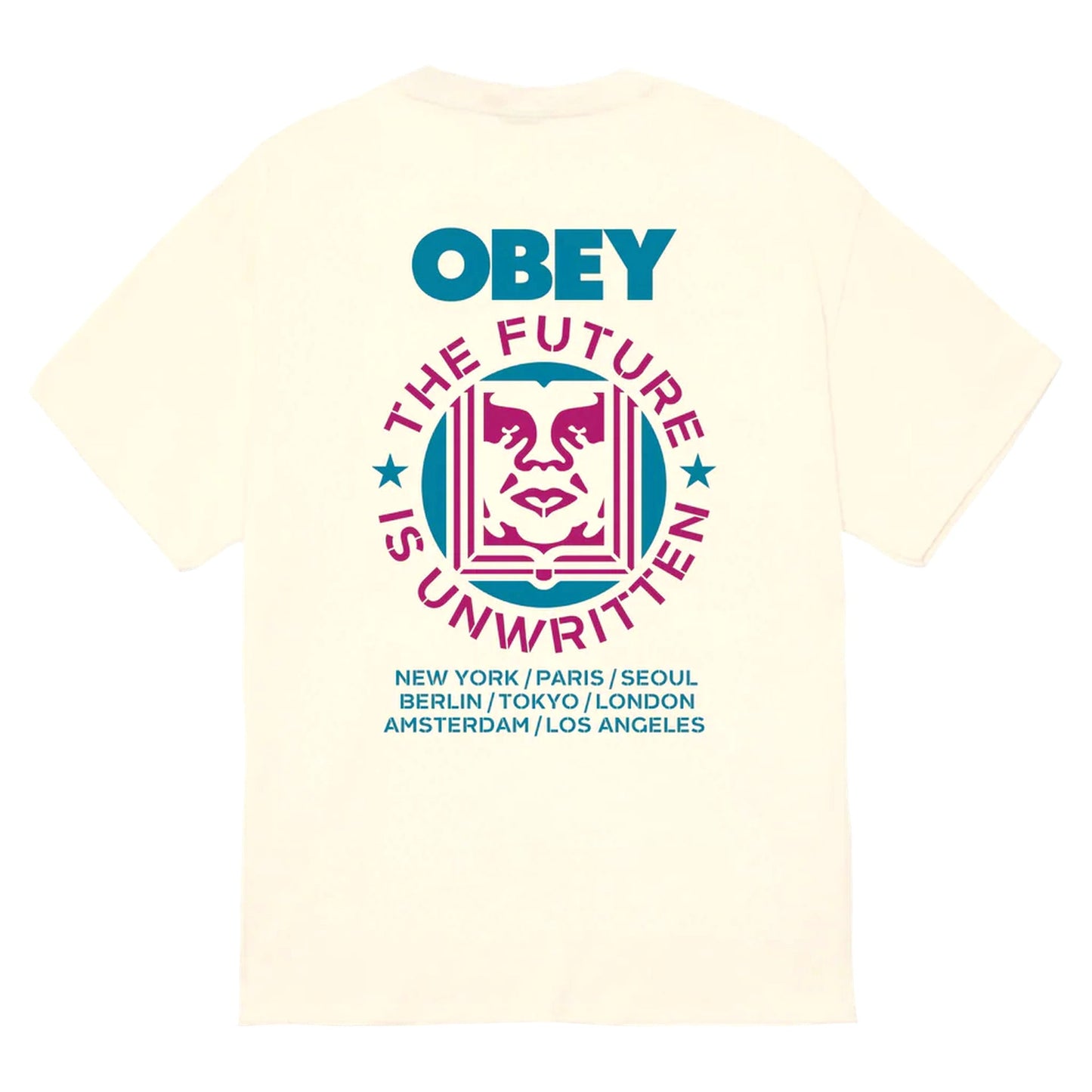 T-Shirt Obey Future Unwritten Tee - Cream-Francis Concept