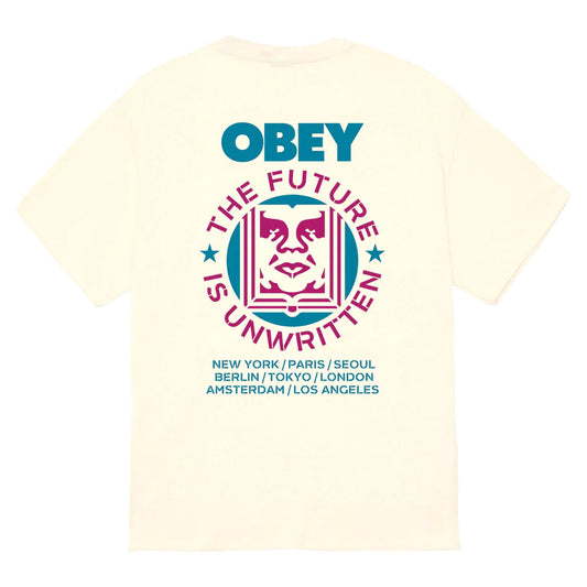 T-Shirt Obey Future Unwritten Tee - Cream-Francis Concept
