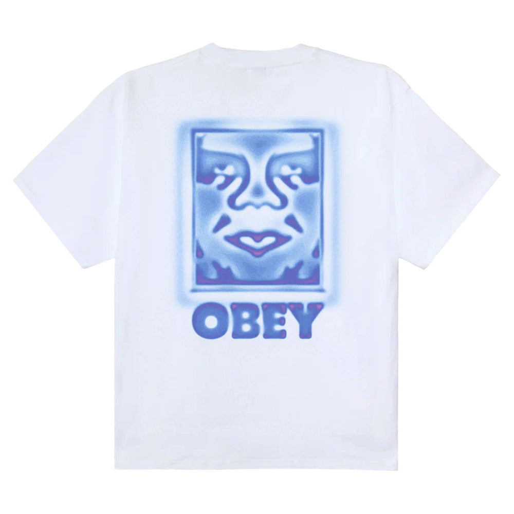 T-Shirt Obey Heat Map Icon Tee - White-Francis Concept
