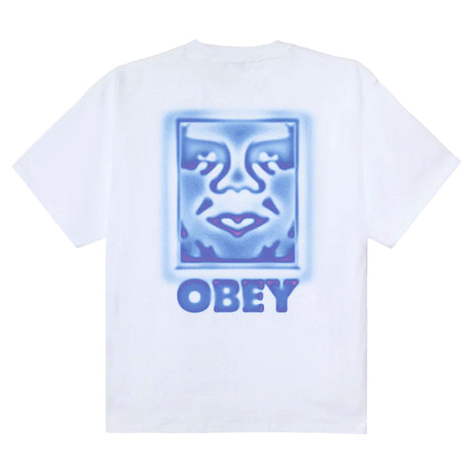 T-Shirt Obey Heat Map Icon Tee - White-Francis Concept