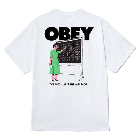 T-Shirt Obey I Will Obey Tee - White-Francis Concept
