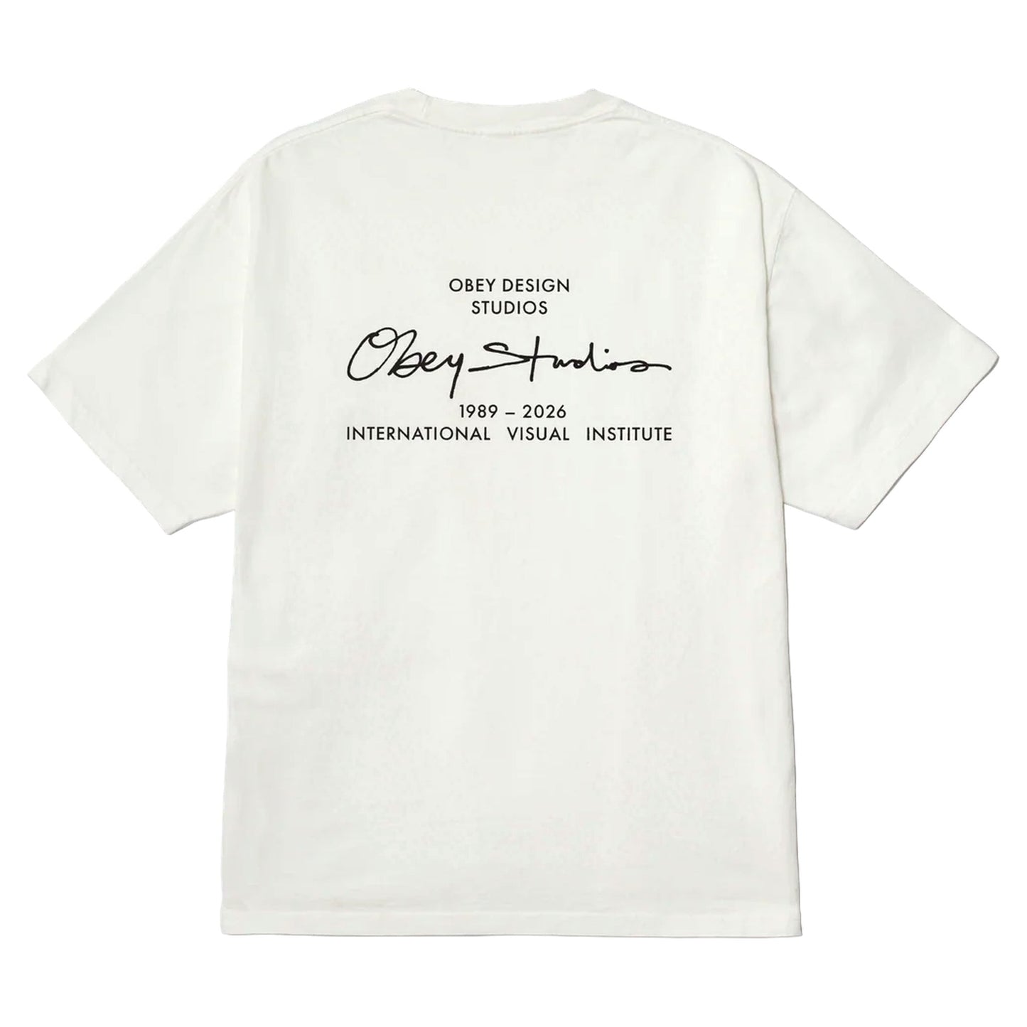 T-Shirt Obey Institute Tee - Pigment Vintage White-Francis Concept