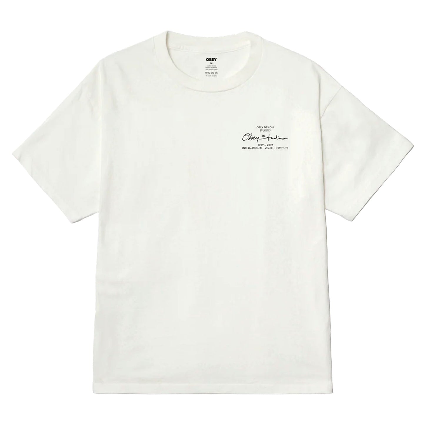 T-Shirt Obey Institute Tee - Pigment Vintage White-Francis Concept