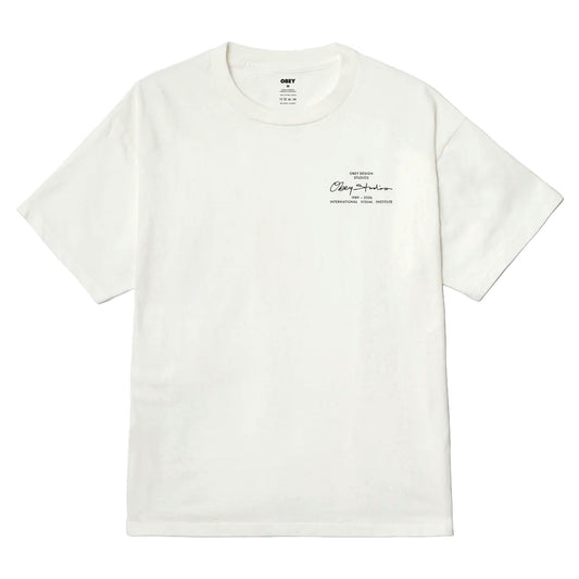 T-Shirt Obey Institute Tee - Pigment Vintage White-Francis Concept