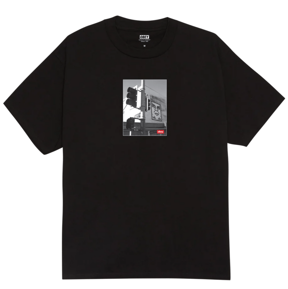 T-Shirt Obey Los Angeles Photo Tee - Black - T-Shirt di Obey | Francis Concept