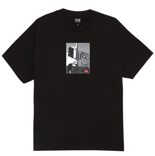 T-Shirt Obey Los Angeles Photo Tee - Black - T-Shirt di Obey | Francis Concept