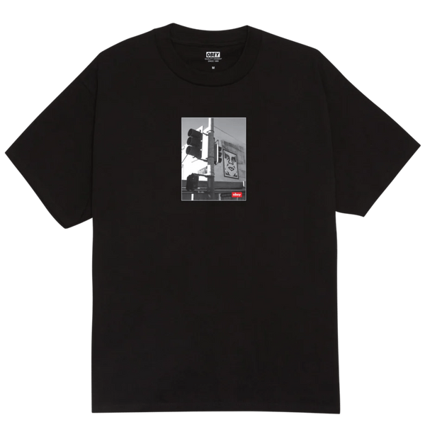 T-Shirt Obey Los Angeles Photo Tee - Black - T-Shirt di Obey | Francis Concept