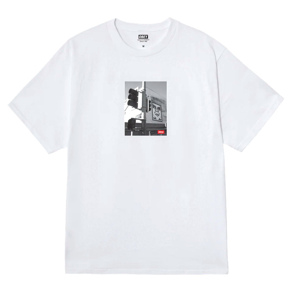 T-Shirt Obey Los Angeles Photo Tee - White - T-Shirt di Obey | Francis Concept