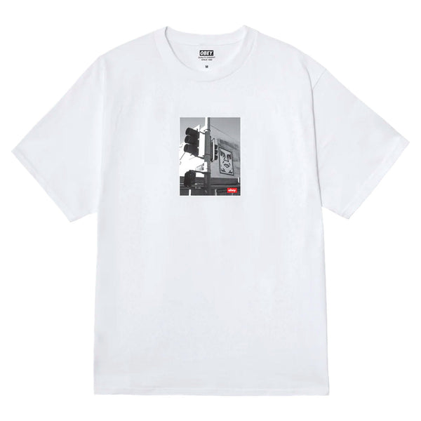 T-Shirt Obey Los Angeles Photo Tee - White - T-Shirt di Obey | Francis Concept