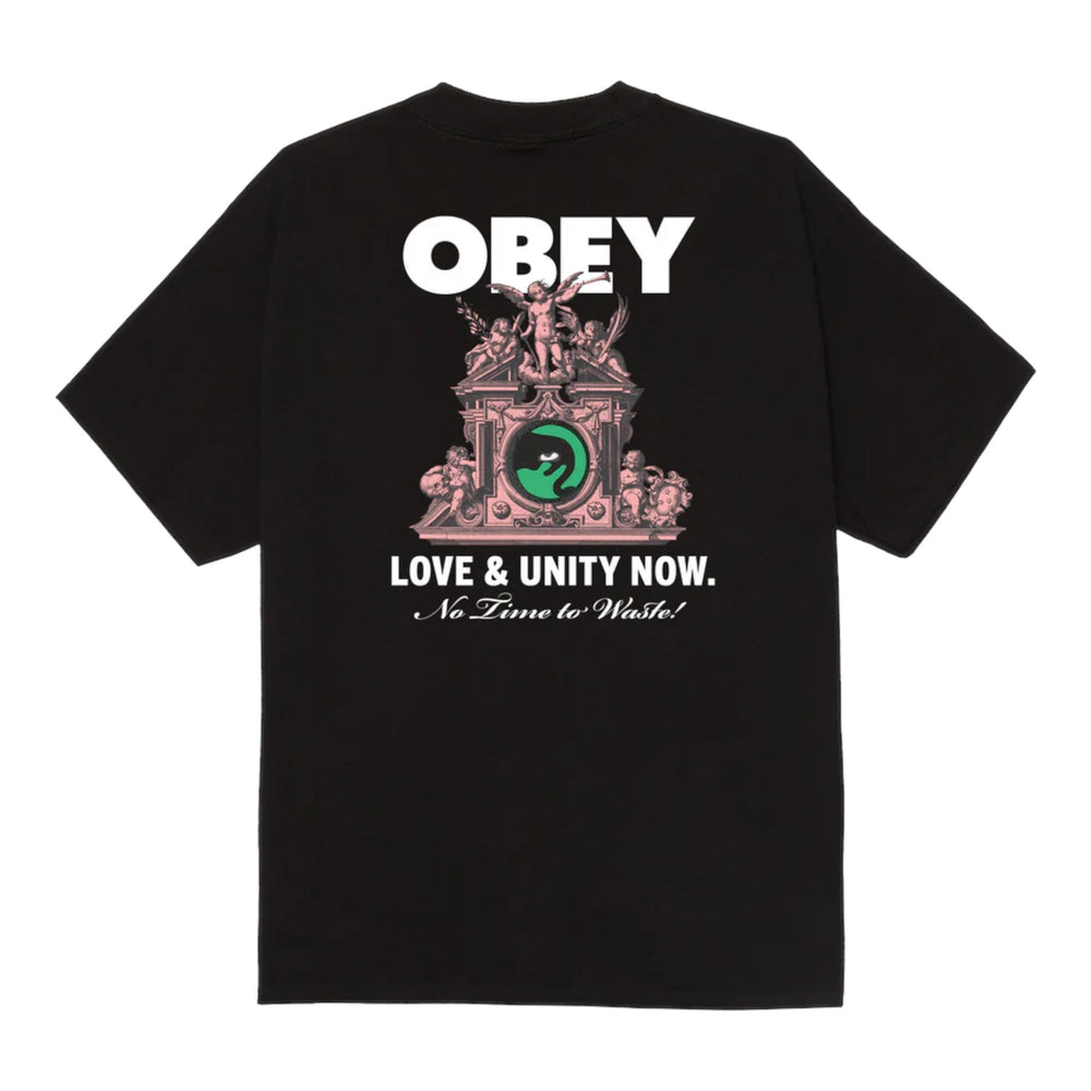 T-Shirt Obey Love & Unity Now Tee - Black - T-Shirt di Obey | Francis Concept