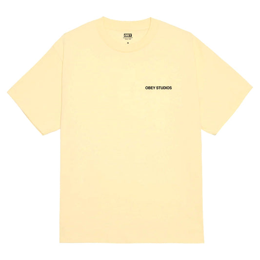 T-Shirt Obey Moves Of Life Tee - Pale Yellow-Francis Concept