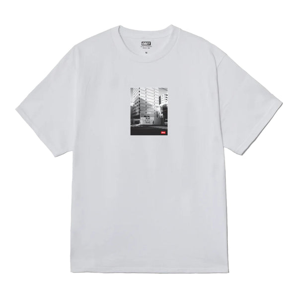 T-Shirt Obey Osaka Photo Tee - White - T-Shirt di Obey | Francis Concept