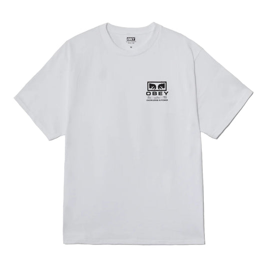 T-Shirt Obey Permission Tee - White - T-Shirt di Obey | Francis Concept