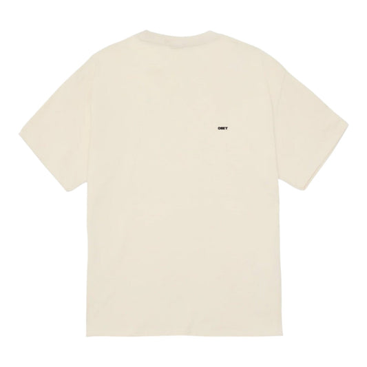 T-Shirt Obey Target Icon Tee - Cream - T-Shirt di Obey | Francis Concept