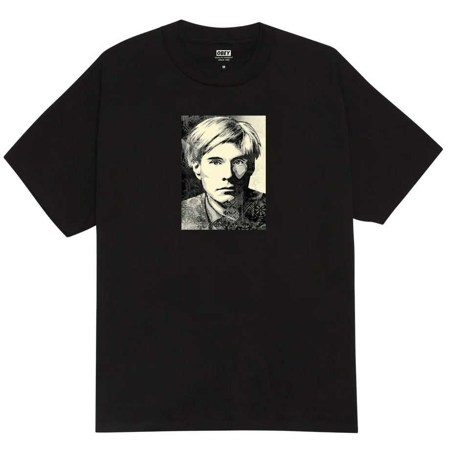 T-Shirt Obey Warhol Tee - Black - T-Shirt di Obey | Francis Concept