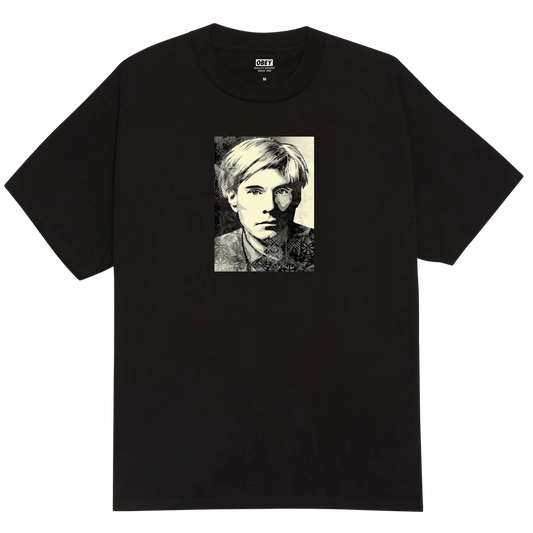 T-Shirt Obey Warhol Tee - Black - T-Shirt di Obey | Francis Concept