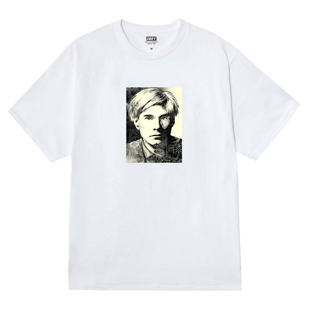 T-Shirt Obey Warhol Tee - White - T-Shirt di Obey | Francis Concept