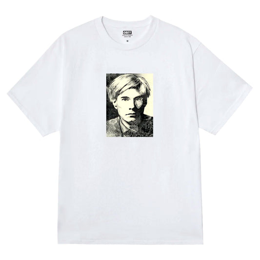 T-Shirt Obey Warhol Tee - White - T-Shirt di Obey | Francis Concept