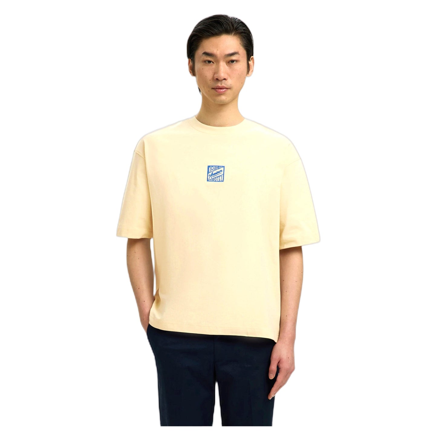 T-Shirt Relax Brock SS Tee Hotel Amour - Beige-Francis Concept