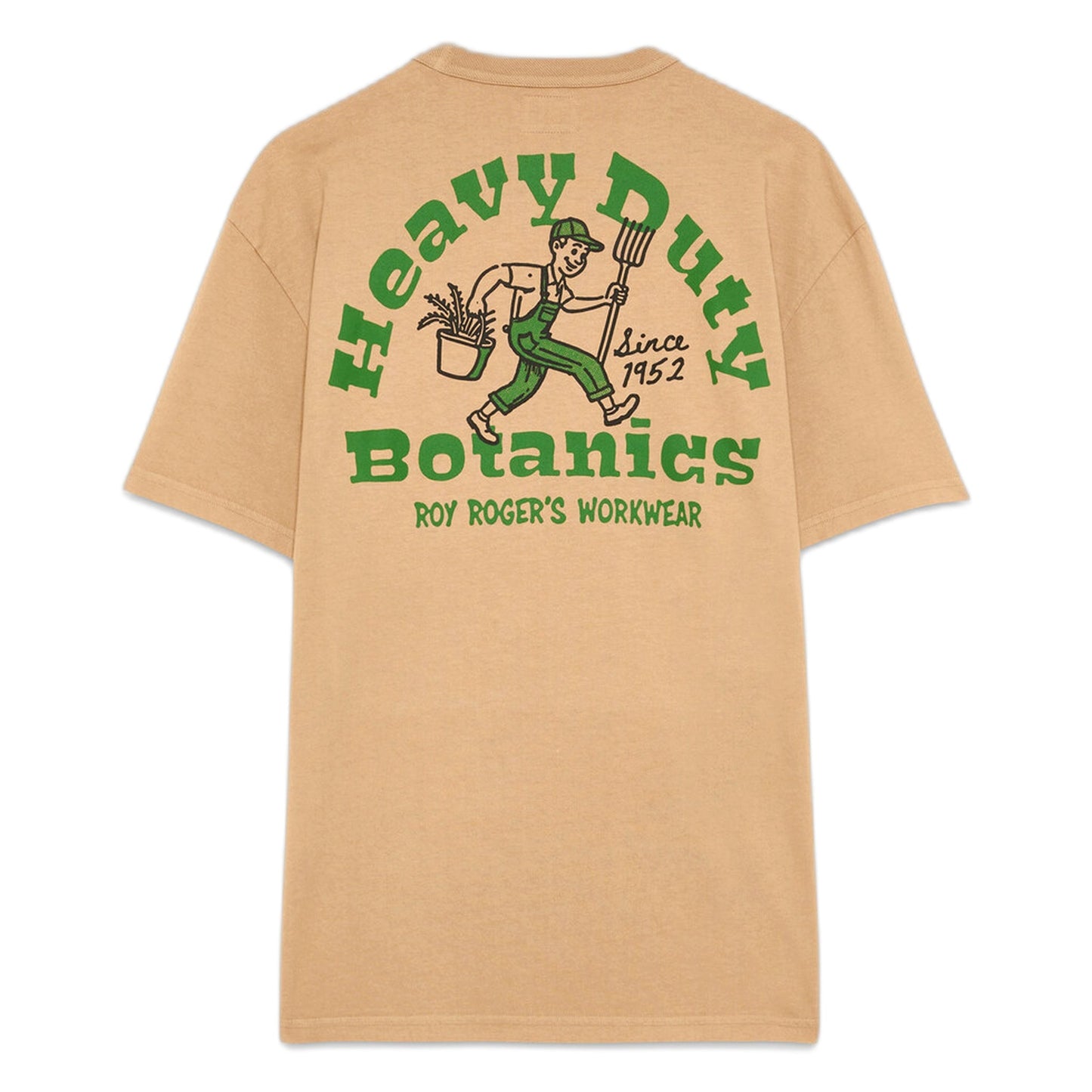 T-Shirt Roy Roger's Jersey Botanics - Dyed Beige-Francis Concept