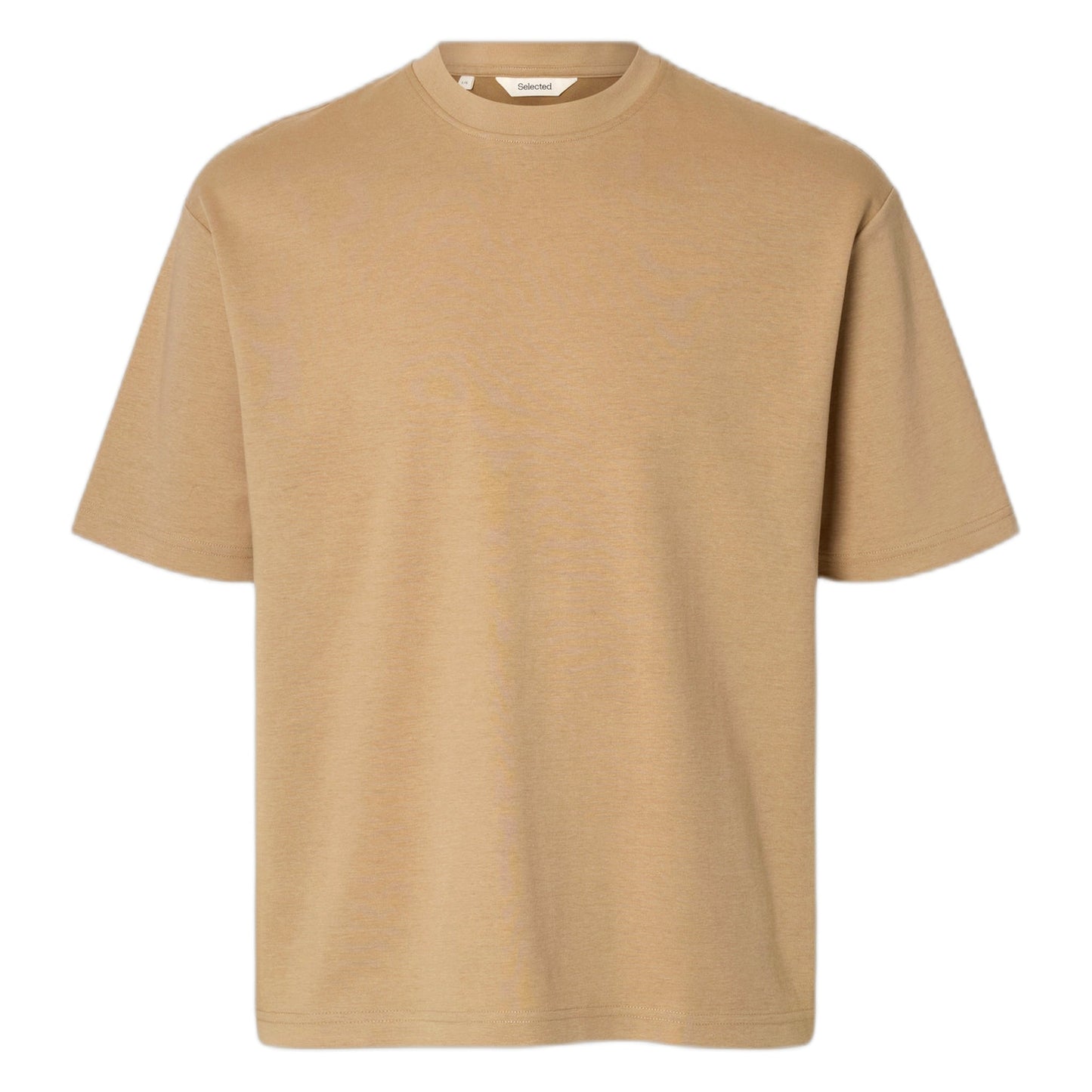 T-Shirt Selected Homme Loose Oscar SS O-Neck Tee - Tan-Francis Concept