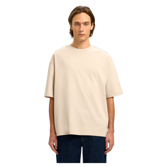 T-Shirt Selected Homme Relax Aspen 2-Ply - Beige-Francis Concept