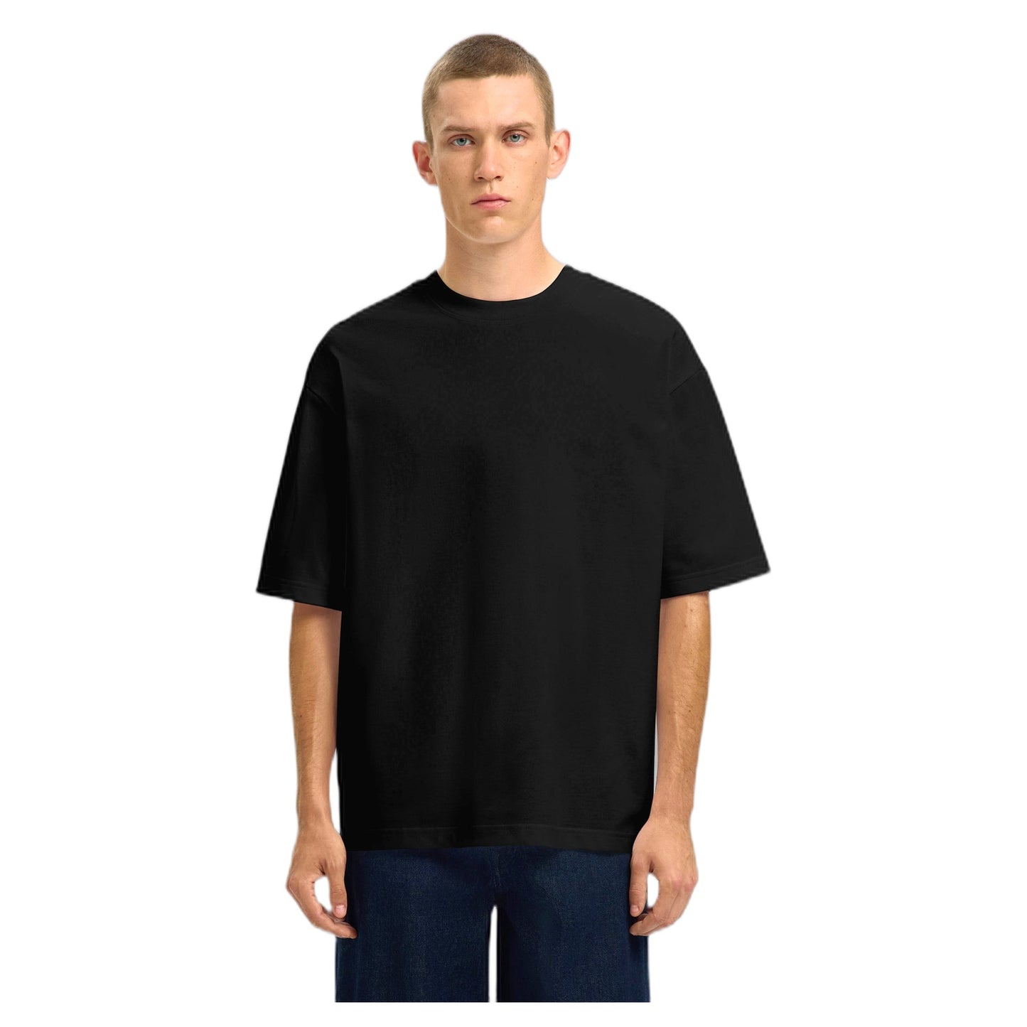 T-Shirt Selected Homme Relax Aspen 2-Ply - Nero-Francis Concept