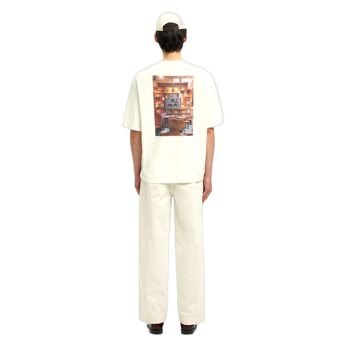 T-Shirt Selected Homme Relax Aspen SS O Neck Tee Hotel Amour - Bianco