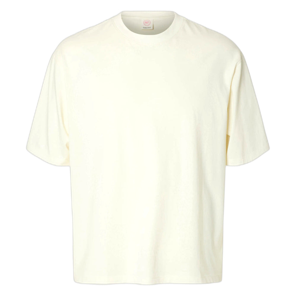 T-Shirt Selected Homme Relax Aspen SS O Neck Tee Hotel Amour - Bianco