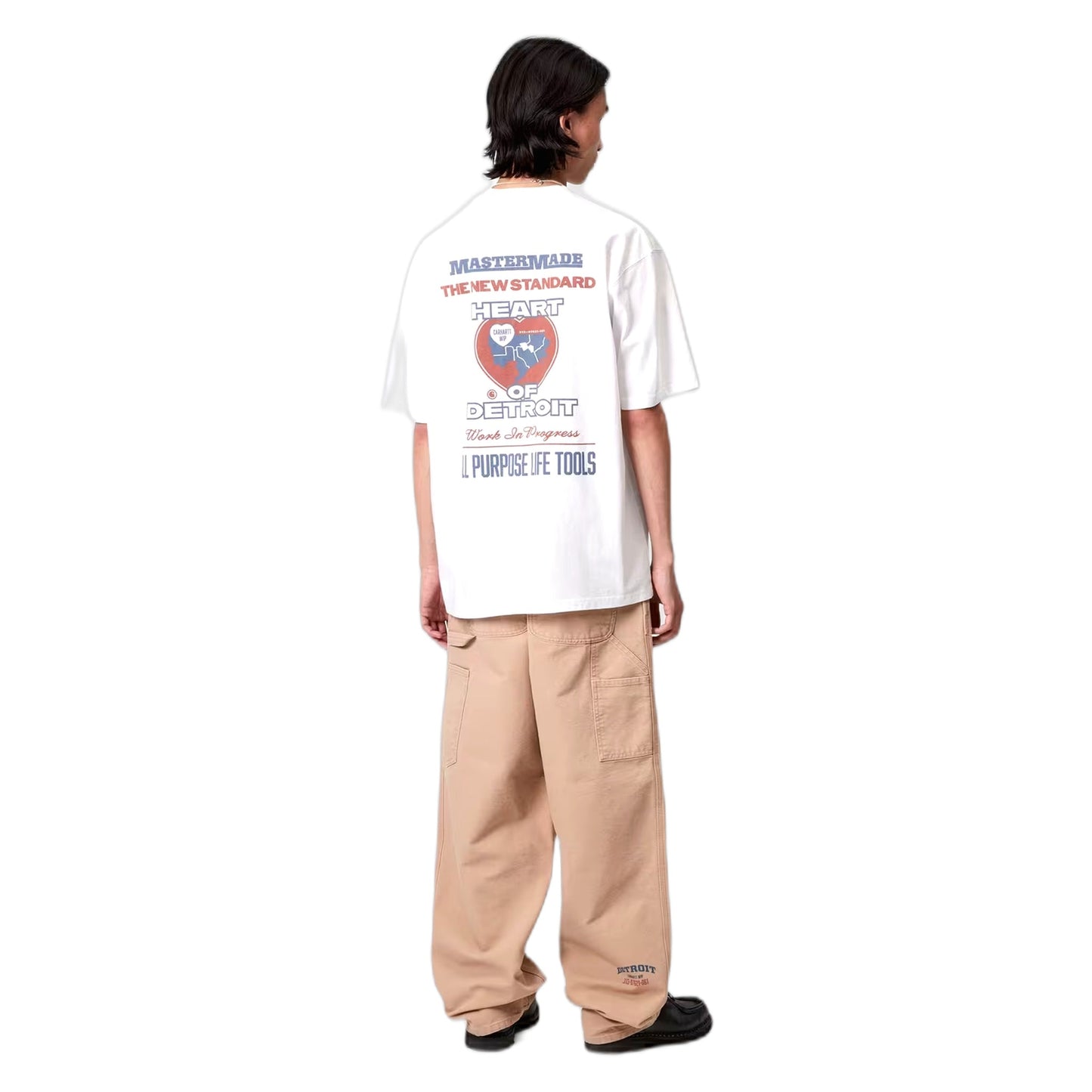 T-Shirt S/S Arcan T-Shirt - White Heavy Stone Wash - T-Shirt di Carhartt Wip | Francis Concept