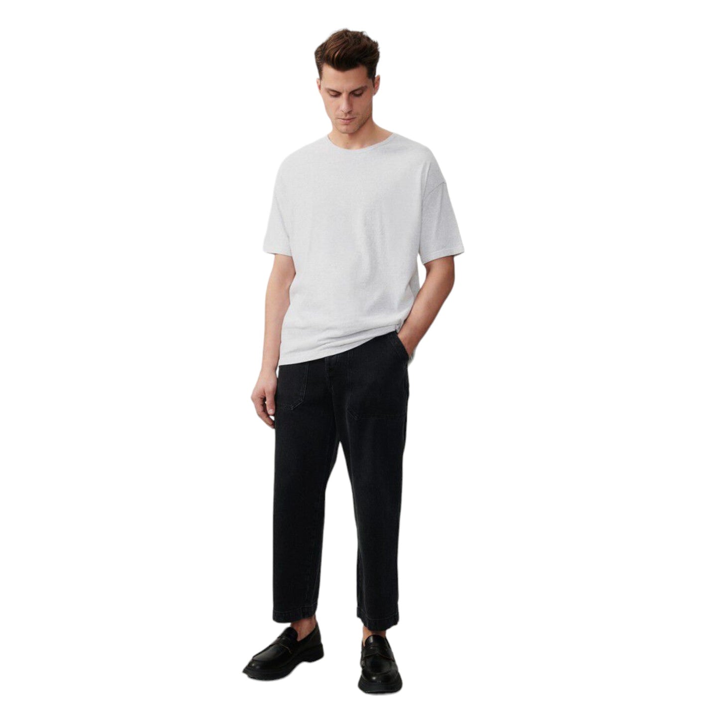 T-Shirt Uomo American Vintage Man Tee Shirt Gamipy - Bianco - T-Shirt di American Vintage | Francis Concept