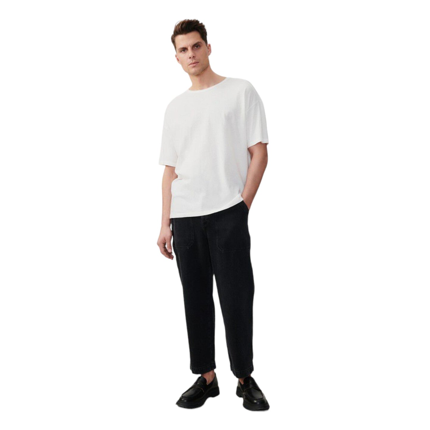 T-Shirt Uomo American Vintage Man Tee Shirt Gamipy - Bianco - T-Shirt di American Vintage | Francis Concept