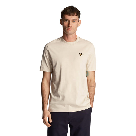 T-Shirt Uomo Lyle & Scott Rally Tipped - Beige - T-Shirt di Lyle and Scott | Francis Concept