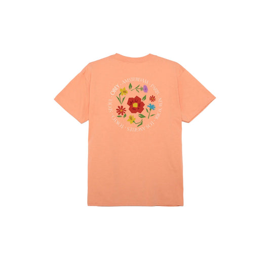 T-shirt Uomo Obey City Flowers Classic Tee - Rosa - T-Shirt di Obey | Francis Concept