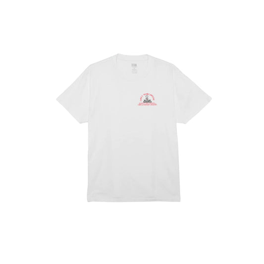T-shirt Uomo Obey Organized Chaos Classic Tee - Bianco - T-Shirt di Obey | Francis Concept