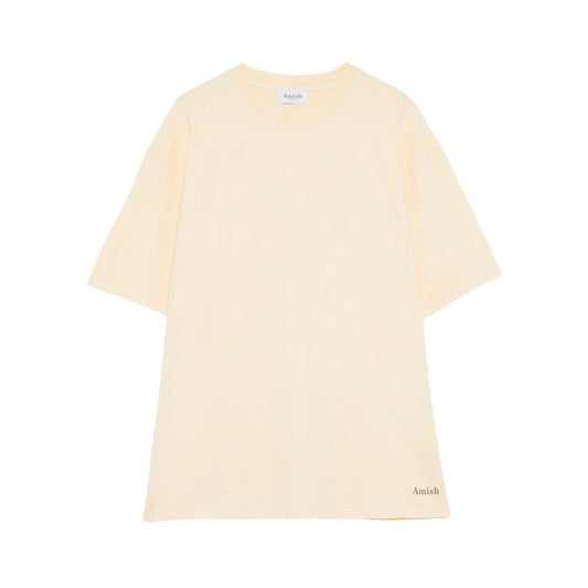 T-shirt Uomo oversize Amish Unisex Micro Logo AMISH Jersey . Banana split Giallo - T-Shirt di Amish | Francis Concept