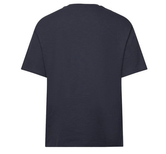 T-shirt Uomo Selected Homme Slub SS O - Neck Tee - Blu - T-Shirt di Selected | Francis Concept