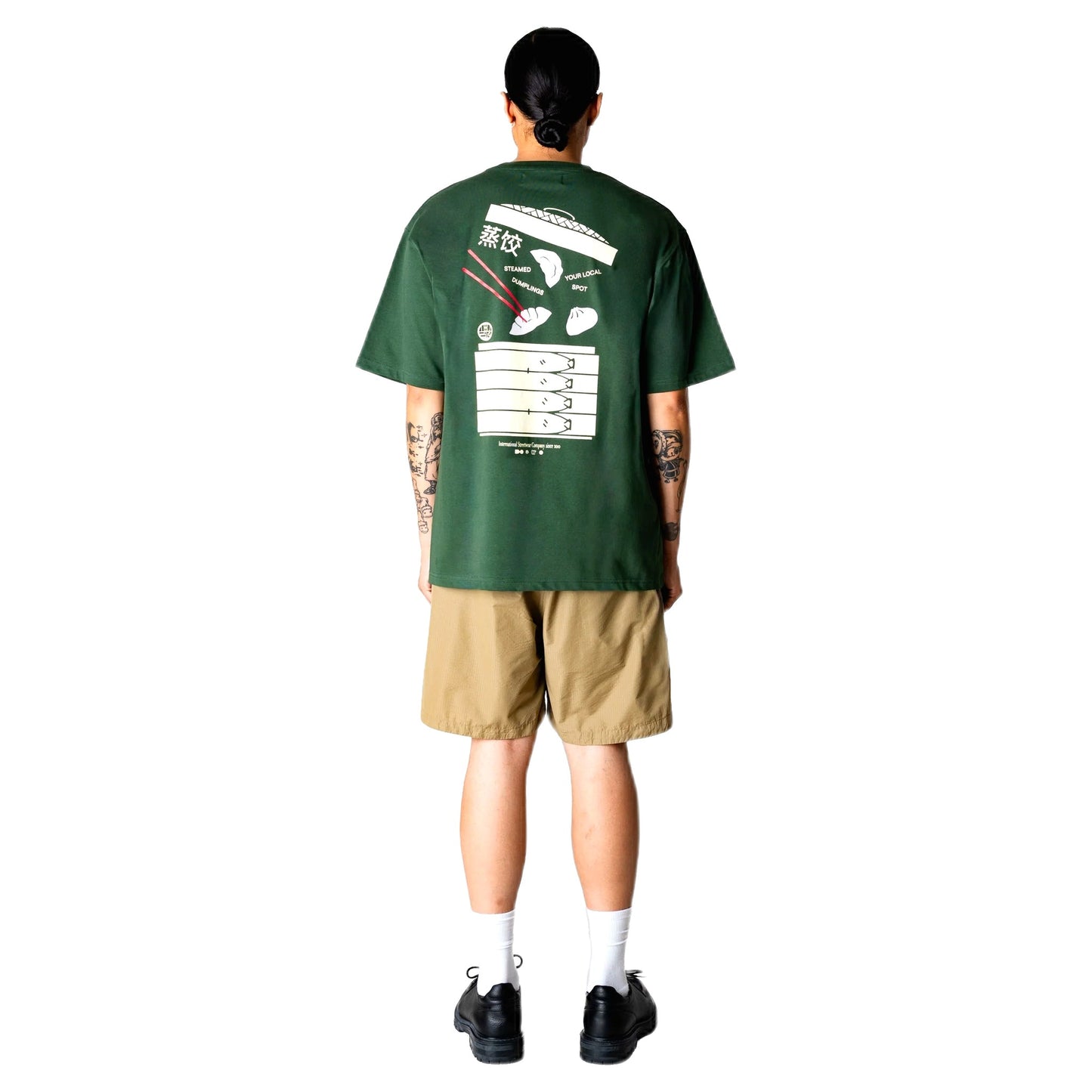 T-Shirt Woodbird Baine Dump Tee - Pine Green-Francis Concept