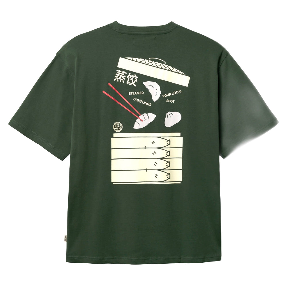T-Shirt Woodbird Baine Dump Tee - Pine Green-Francis Concept
