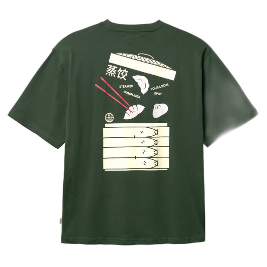 T-Shirt Woodbird Baine Dump Tee - Pine Green-Francis Concept