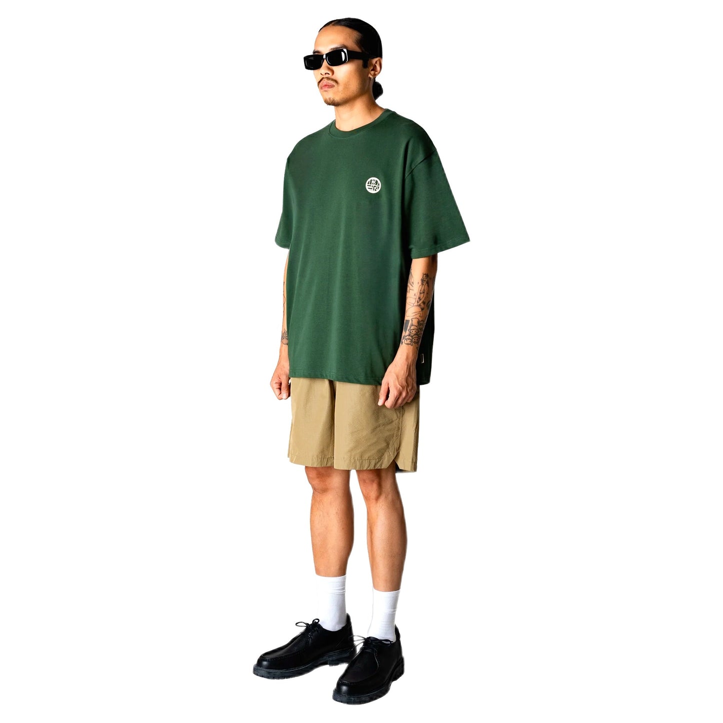 T-Shirt Woodbird Baine Dump Tee - Pine Green-Francis Concept